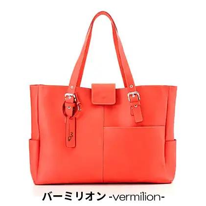 姫路レザーのかわいいトートバッグ 本革 A4 通勤 旅行 レディース PC収納 キャメル