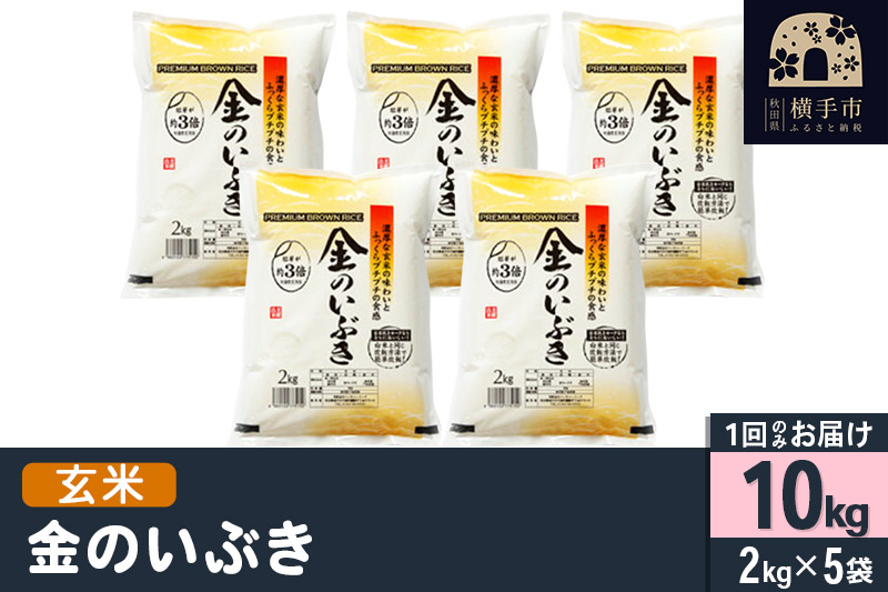 【玄米】令和6年産 金のいぶき 10kg（2kg×5袋）