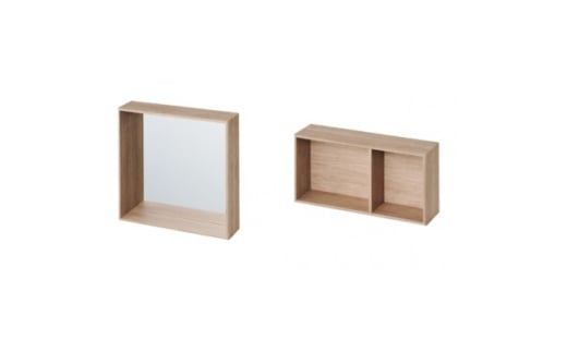 「V-TISS LIGHT」 ミラーM・ハーフ薄型セット ヨーロピアンチェリー【1603130】