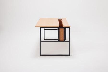 パソコンデスク リモートワーク オーク 140×70 WAAKstation2OK 1407