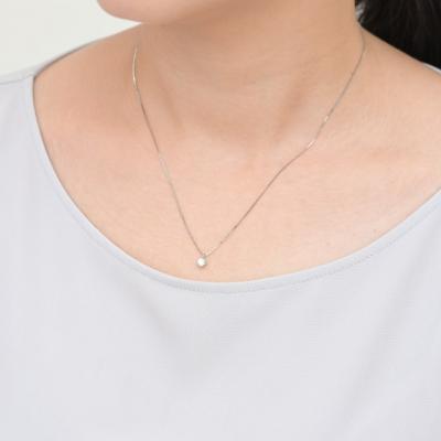 ふるさと納税 甲府市 プラチナ Dカラー 大粒 0.2ct 6本爪 ダイヤ ネックレス BPN-05020P |  | 02