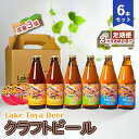 【ふるさと納税】Lake Toya Beer クラフトビール 定番3種6本セット（紙コースター2枚付）3カ月連続お届け　定期便・ お酒 晩酌 柑橘系 飲みやすい 南ドイツスタイル 苦みが少ない フルーティ