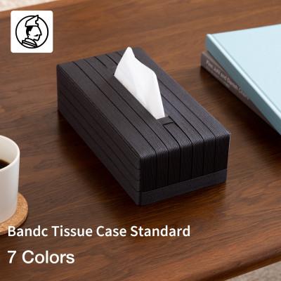ふるさと納税 奥州市 暮らしを彩る道具 バンドシー ティッシュケース Standard ブラック [AR081]