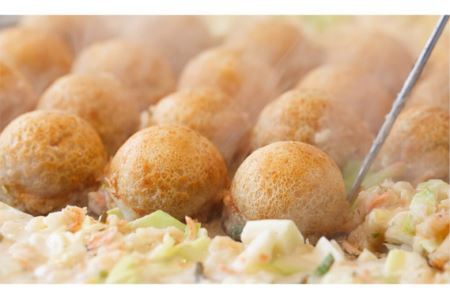 No.087 皓介オリジナル名古屋風醤油たこ焼き「白（昆布味）」50個・CAS冷凍