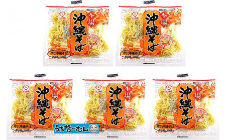 【ふるさと納税】サン食品 沖縄そば(ロング麺) ゆで麺 1食(180g)5P