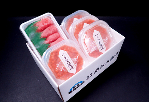 いくら醤油漬け(鮭卵)280g(70g×4P)、甘口たらこ200g×1P A-11150