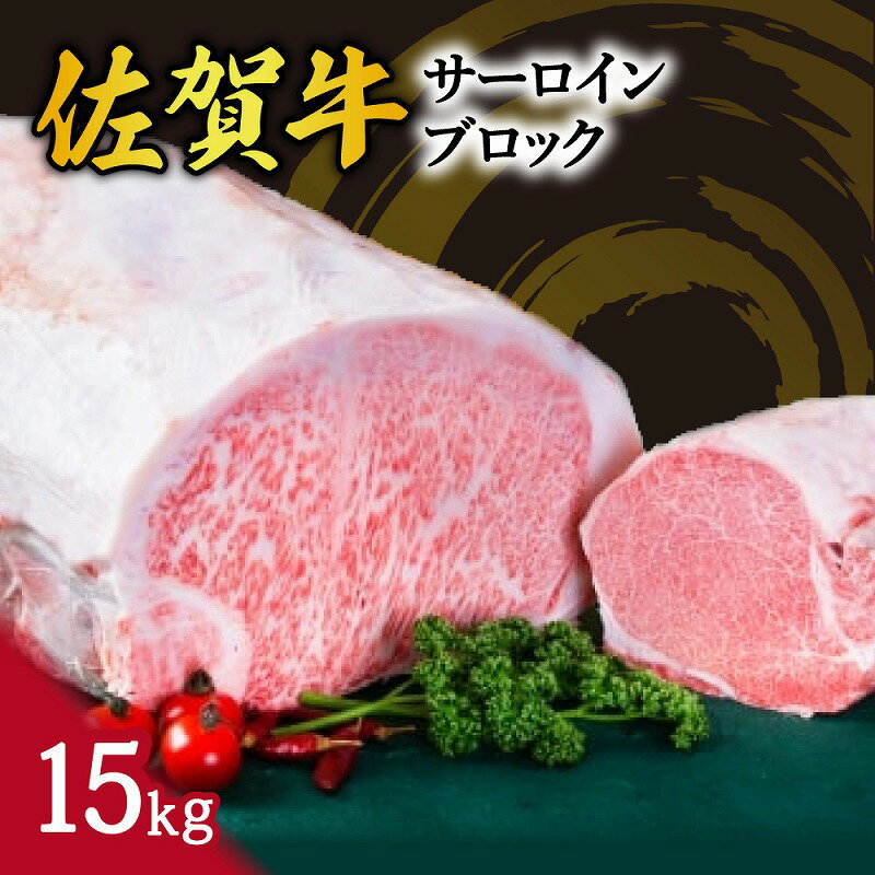 【ふるさと納税】佐賀牛 サーロイン ブロック 15kg 100-J798