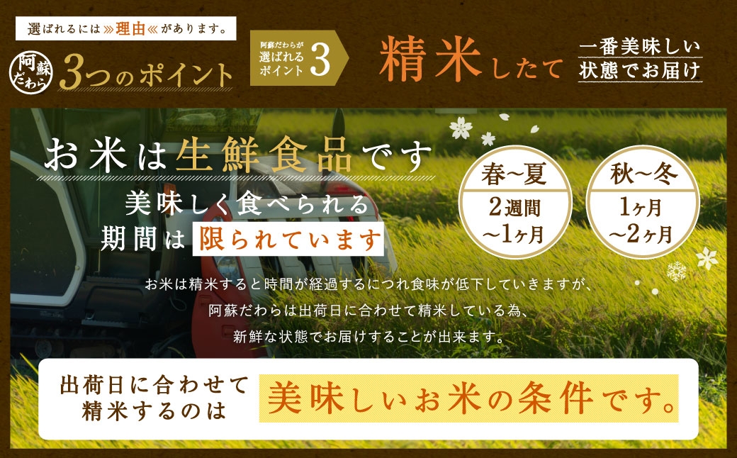 【12ヶ月定期便】阿蘇だわら 15kg（5kg×3）熊本県 高森町 オリジナル米