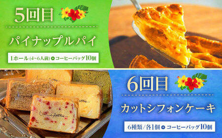 【全6回定期便】 OKINAWANスイーツ堪能定期便  (コーヒーバッグセット / 10個入り)    ケーキ 洋菓子 スイーツ ギフト お土産 冷凍 沖縄市 / 株式会社クロップ・株式会社ファースト