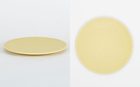 【美濃焼】フラットプレート S・L 和モダン 2色4点 セット アイボリー×ブラック【隆成】食器 皿 [MFD007]