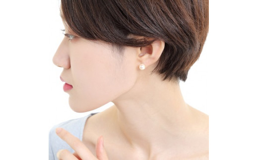 697 K18WGあこや本真珠ダイヤモンドピアス　7.5mmUP　　K18　ホワイトゴールド　あこや真珠　ピアス　ダイヤモンド　伊勢志摩　アクセサリー　ジュエリー　フォーマル　カジュアル　ギフト　伊勢