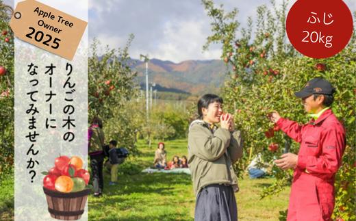 
            KO01-25A りんごの木のオーナー 20kg限定 【ふじ】 / 2025年11月中旬～下旬頃 収穫 // 長野県 南信州 松川町産 りんごオーナー りんごの木オーナー りんご狩り 体験 収穫 くだもの狩り フルーツ狩り 収穫体験 フジ 
          