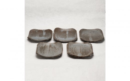 角くし目皿5枚セット ｜ 日用品 食器 陶器 キッチン 皿 焼物 人気 おすすめ