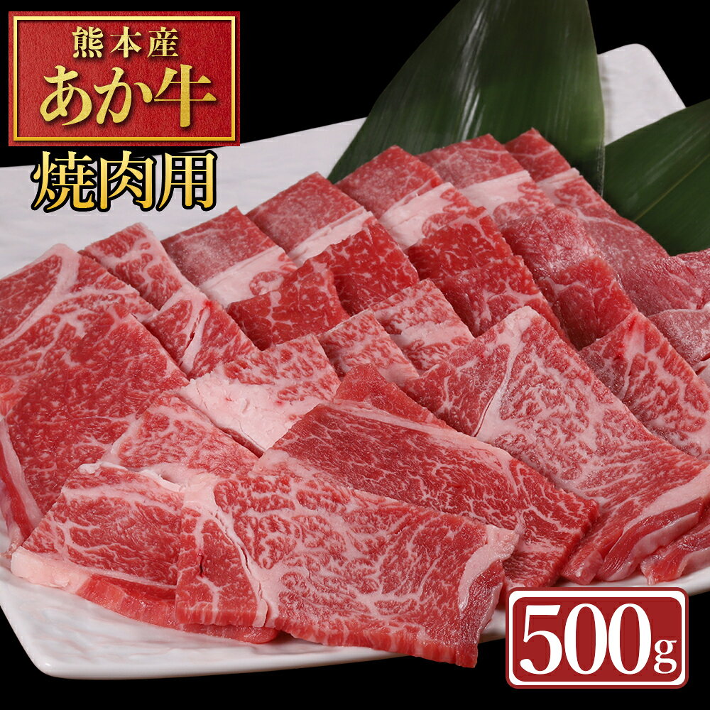 【ふるさと納税】 熊本産 あか牛 焼肉用 500g 肉 牛肉 赤身肉 あか牛焼肉 焼き肉 バーベキュー 冷凍 お取り寄せ 熊本県 水上村