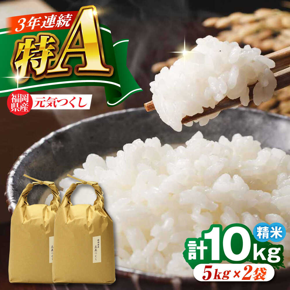 【ふるさと納税】福岡県産 元気つくし 白米 10kg (5kg×2袋) 吉富町/株式会社ベネフィス[BGAF019]