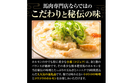 馬ホルモンの味噌煮込み 600g 200g×3 馬勝蔵 《30日以内に出荷予定(土日祝除く)》  ---so_fukzhrmiso_30d_23_13500_600g---