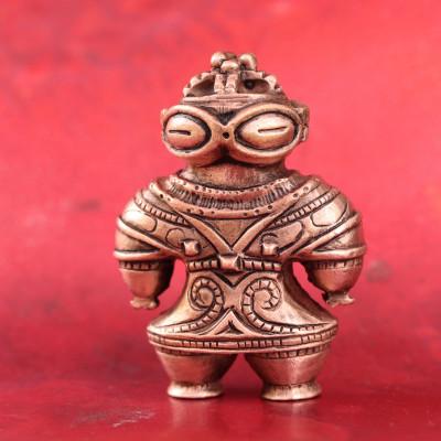 ふるさと納税 市川三郷町 【縄文アクセサリー「Do_goods」】純銅製 初代遮光器土偶 ネックレス&amp;オブジェ 659-159