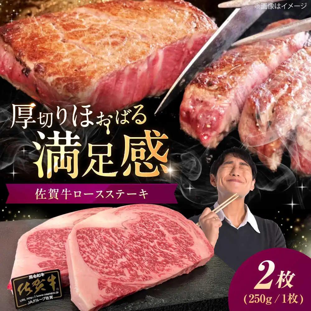 佐賀牛 ロースステーキ 500g （250g×2枚） / 佐賀県 / 織田精肉店[41ADAB002]