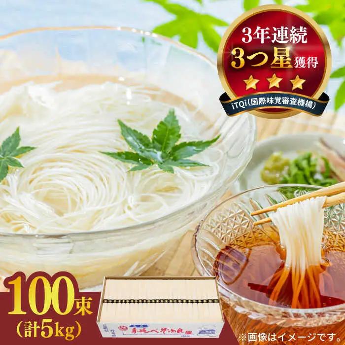 【手のべ陣川】 島原 手延べ そうめん 5kg / S-50 / そうめん 島原そうめん 手延べ 麺 素麺 / 南島原市 / ながいけ [SCH022]