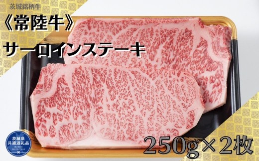 茨城銘柄牛常陸牛　サーロインステーキ　250g×2枚（茨城県共通返礼品）