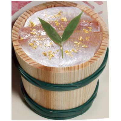 ふるさと納税 小浜市 晴れやかな金箔と桜入り大樽2個入り熟成笹漬の詰合せ