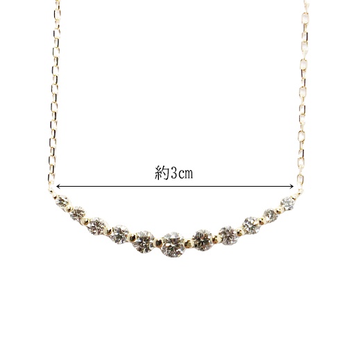 １８金製 ハート＆キューピッドダイヤモンド 0.5ct ペンダントネックレス[1462169]