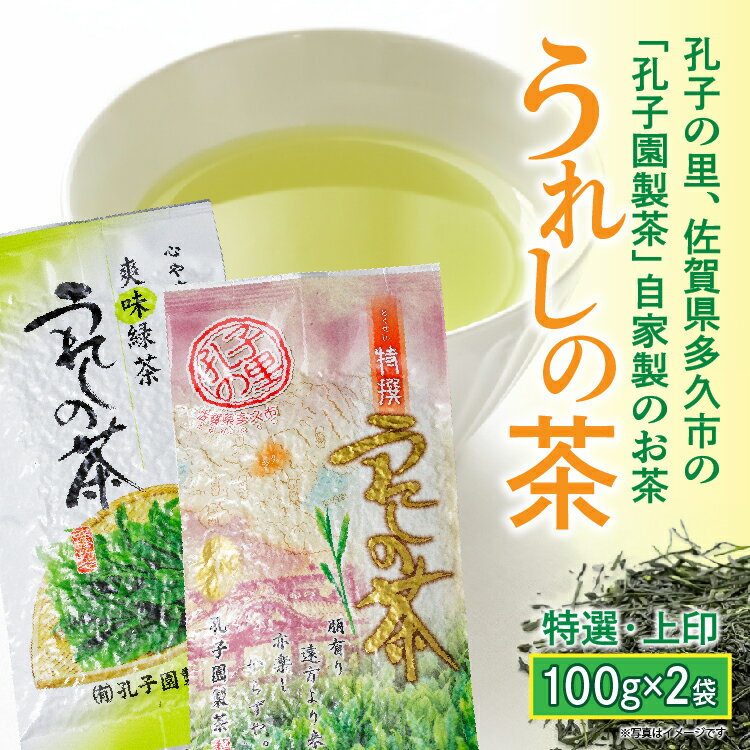 【ふるさと納税】うれしの茶 特撰 上印 緑茶 茶葉 100g × 2袋 嬉野茶 | 特撰・上印 うれしの茶セット _a-90