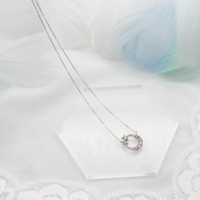 ふるさと納税 昭和町 PT900/PT850 0.10ct ダイヤモンド ペンダントネックレス HH-019742 |  | 02