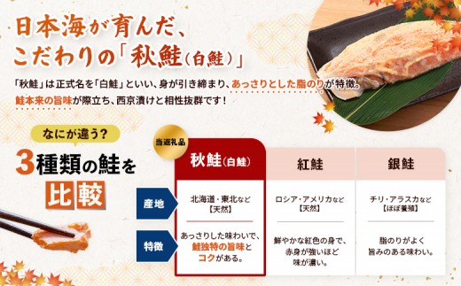【北海道産】厚切り天然鮭西京漬け 計16枚（4枚×4パック）