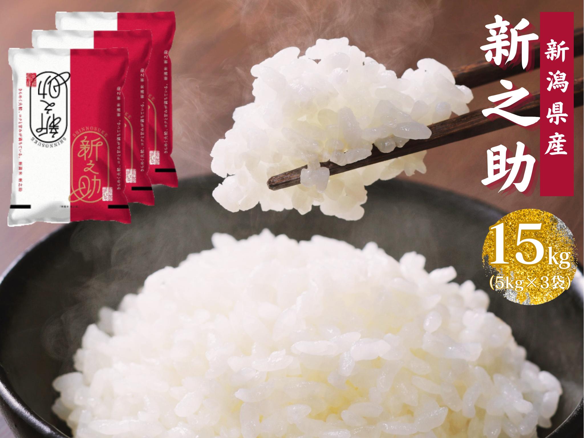 
                  【令和7年産】新潟産 新之助 15kg (5kg×3袋) 米 こめ コメ 精米 白米 【大人気のため予告なしに受付休止・再開します】1N03038
                