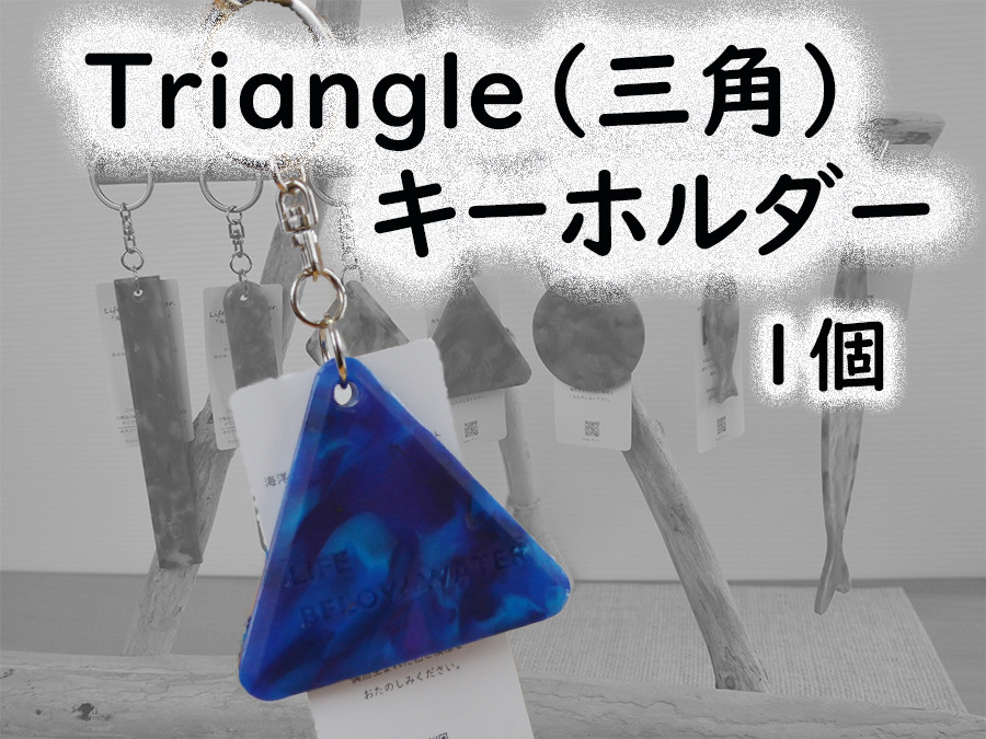 
                  2518　隠岐の島町産海洋プラスチックごみが生まれ変わった　Triangle(三角)キーホルダー
                