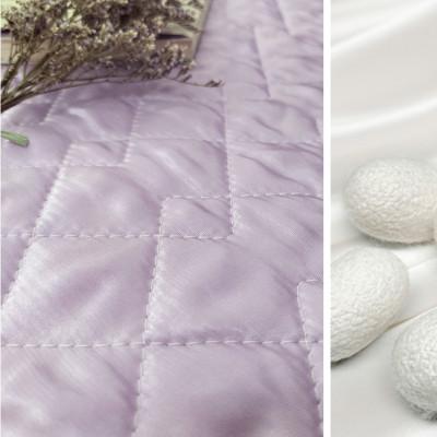 ふるさと納税 和泉市 【Mサイズ 43×63cm】ピュアシルク枕パッド2枚組 パープル SCC-4363C-2P |  | 01