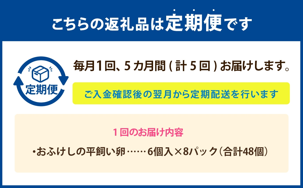 北海道豊浦おふけしの平飼い卵48個（6個入×8パック）