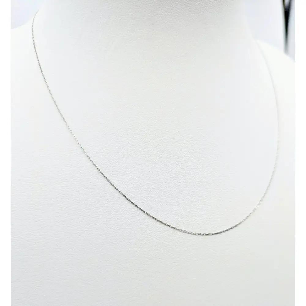 【プラチナネックレス Pt900 グリームカット長小豆0.2 45cm】｜ネックレス 富山市 山森製鎖 ジュエリー