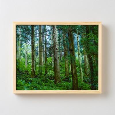 ふるさと納税 飯南町 GOSHIKI FRAME【無垢・Lサイズ】(町産ヒノキのフォトフレーム)