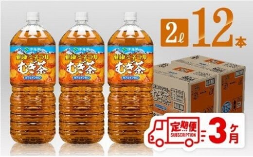 
										
										【3ケ月定期便】 伊藤園 健康ミネラル むぎ茶 2L×6本×2ケースPET 【 飲料類 ソフトドリンク 水分補給 お茶 麦茶 ペットボトル 】 宮崎県川南町 [D07359t3]
									