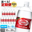 【ふるさと納税】【本数と回数が選べる定期便】 ウィルキンソン タンサン 1000ml 12本 24本 アサヒ飲料_ 炭酸水 定期便 強炭酸 炭酸飲料 飲料 ペットボトル メーカー ストレート ソーダ 割材 ハイボール アウトドア キャンプ 常温 ランキング 人気 山梨 【G4050130】