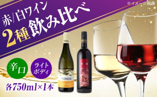 【先行予約】【8月中旬から順次発送】 TOMOE2本セットC 白ワイン 赤ワイン シャルドネリザーブ マスカットベーリーA 各750ml×1本 ワイン 辛口 ライトボディ 受賞 飲み比べ ワインセット ギフト 三次市/広島三次ワイナリー[APAZ018]