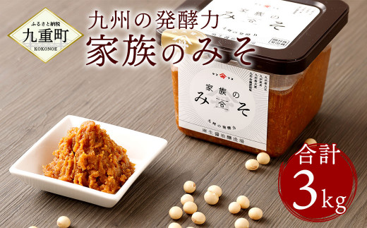 
【九州の発酵力】家族のみそ 500g×6個セット 合わせ味噌 九州産
