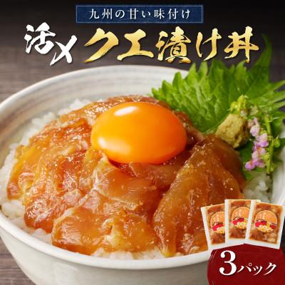 ふるさと納税 松浦市 【発送月固定定期便】クエ漬け丼(1袋(80g)×3P)全6回