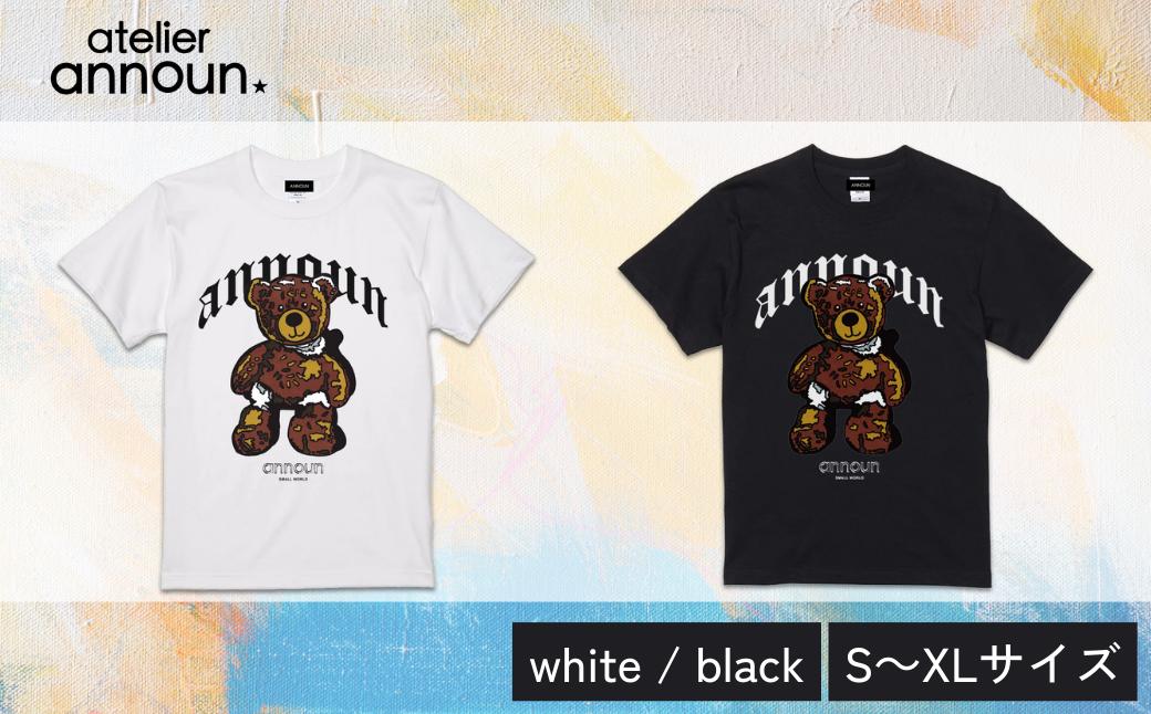 
                  ANNOUNオリジナルTシャツ【Bear T（white・black）】| Tシャツ アート アトリエ アンノウン オリジナルTシャツ 就労支援B型 クオリティー株式会社 福祉 アパレル 埼玉県 草加市
                