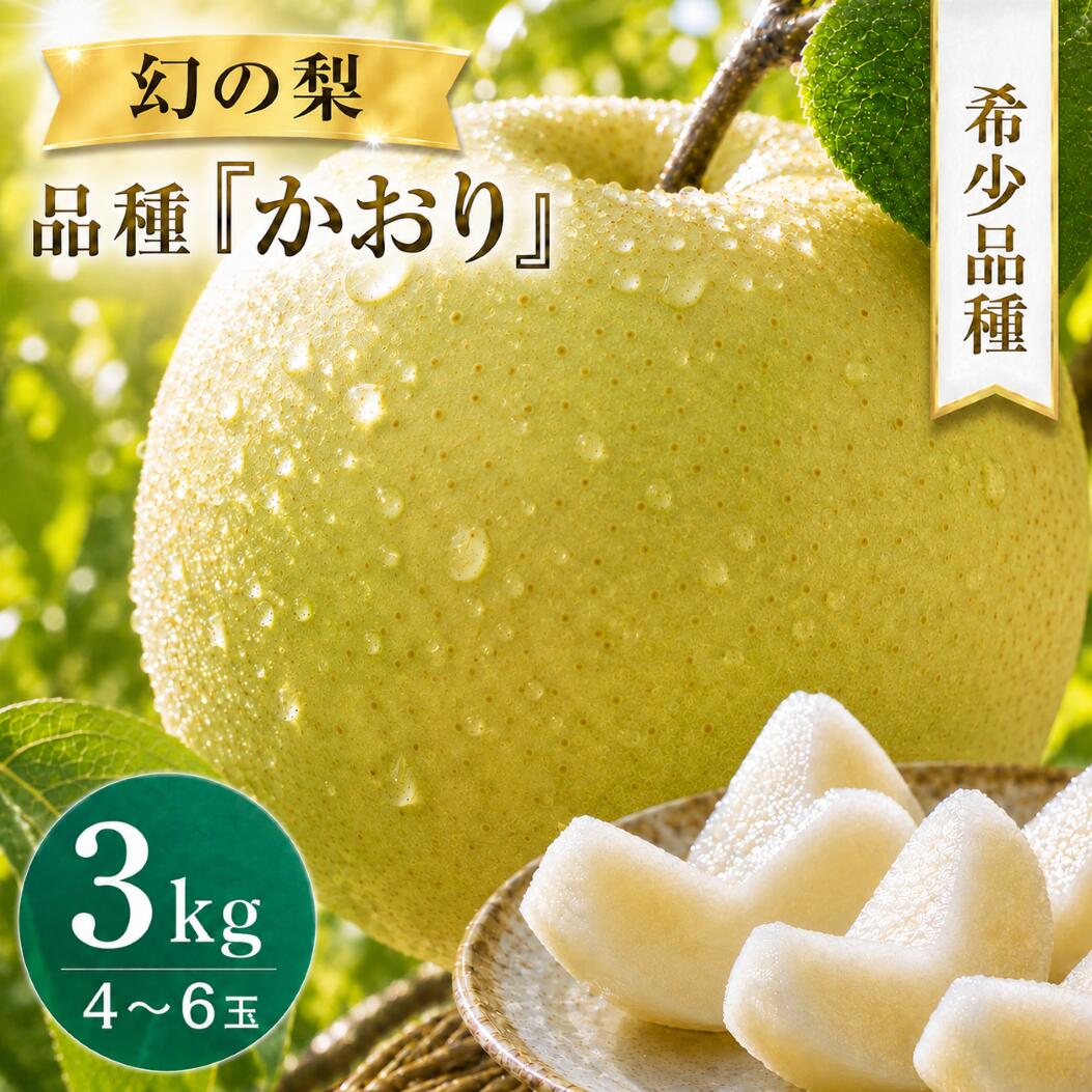 【ふるさと納税】梨 かおり 約 3kg 4～6玉 ｜ 先行予約 なし 完熟 甘い 果物 フルーツ 和梨 贈答用 ギフト甘み 品種 千葉県 鎌ケ谷 2026年9月以降順次発送 先行予約 くだもの 果実 かおり