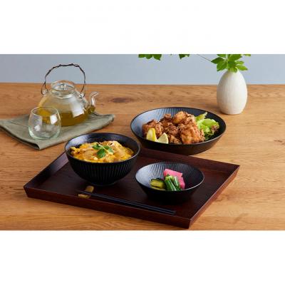 ふるさと納税 大河原町 食器 3点セット MNW-3S ブラック 電子レンジ 食洗器対応 磁器 新生活[53752016] |  | 02