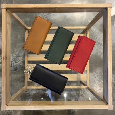 ふるさと納税 大木町 イタリアンバケッタレザーの三つ折りキーケース/キャメル　BK055 |  | 03