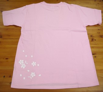 「熊野桜」100年ぶりの新種をモチーフに！【クマノザクラTシャツ：ピンク1枚　Mサイズ】