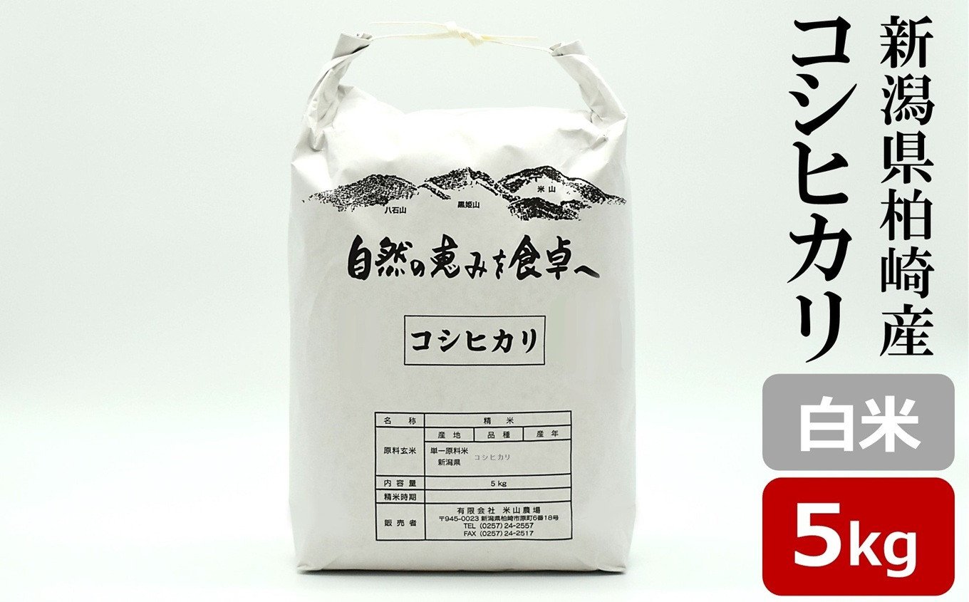 
                  【令和7年産米】コシヒカリ 白米 5kg 新潟米 [Y0526]
                