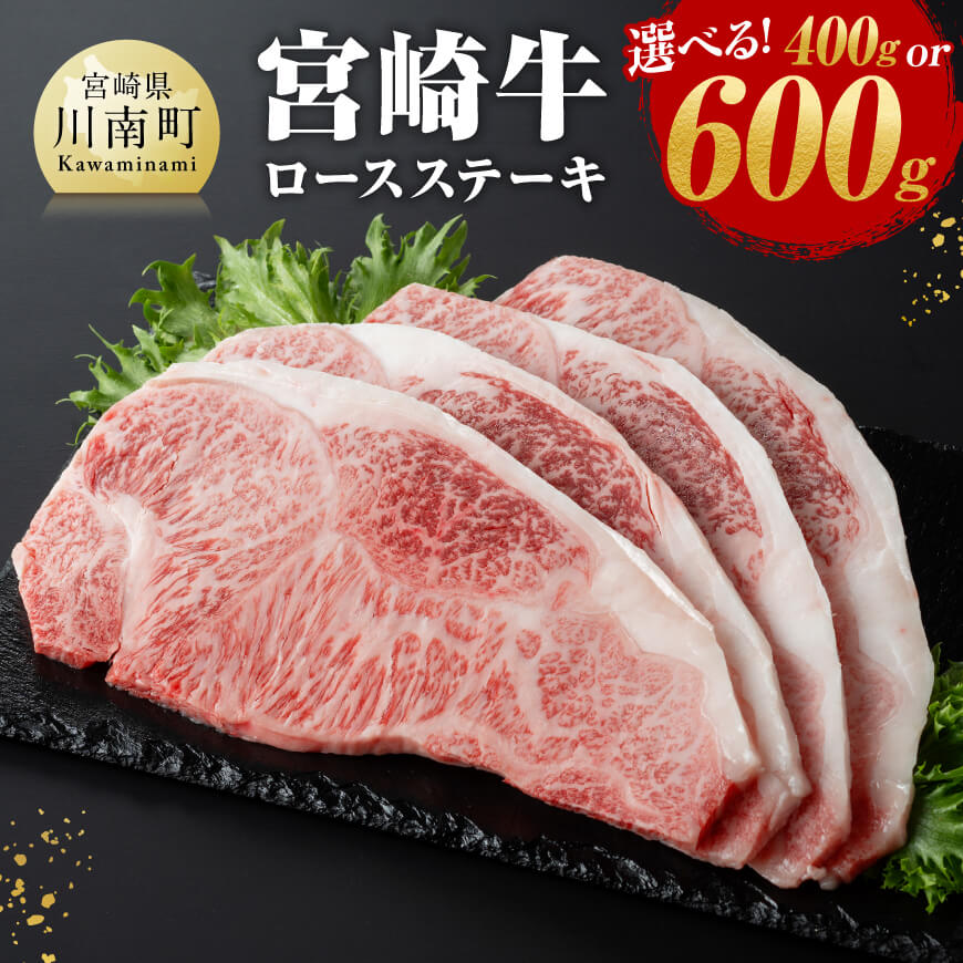【ふるさと納税】 ※内容量が選べる※宮崎牛ロースステーキ - 肉 牛肉 A4〜A5等級 宮崎牛 国産牛 宮崎県産 和牛 九州産 ロース フ ステーキ 日本ハム 記念日 イベント BBQ 焼肉 送料無料 E11001 E11002