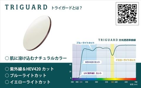 「エアロジプラス」オーダーふちなし眼鏡＆トライガードレンズセット_【G0424】