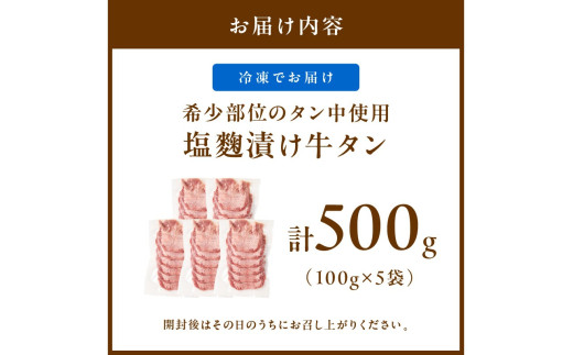 牛タン（塩?漬け） 1パック100ｇ×5袋