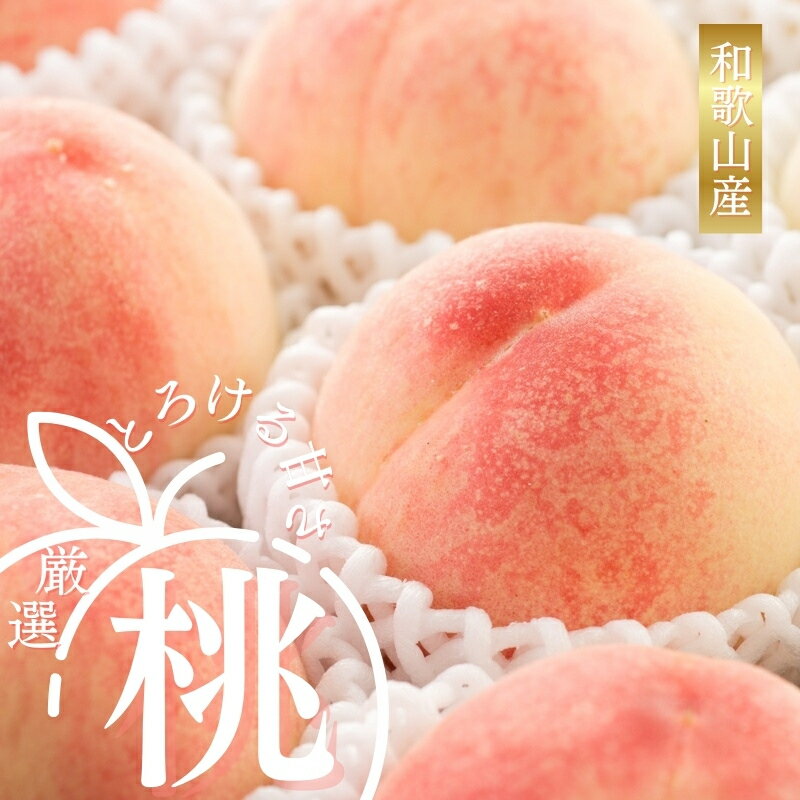 【ふるさと納税】 【先行予約】【厳選】あふれる果汁で口いっぱい！ 和歌山県産 桃 【3玉 or 約2kg（6個~9個）】2025年6月末頃～2025年8月末頃に順次発送予定（お届け日指定不可）/ 和歌山 桃 モモ フルーツ もも 白桃 果物 くだもの
